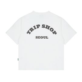 [Tripshop] BLACK MUCKBO S/SLEEVE TEE-Unisex Street Loose Fit Short Sleeve Tee Lettering Graphic - Made in Korea